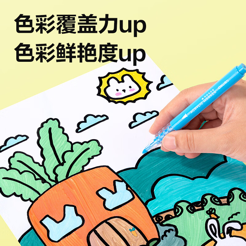 得力层叠盒装星闪舱丙烯马克笔24色 19.89元 - 86线报