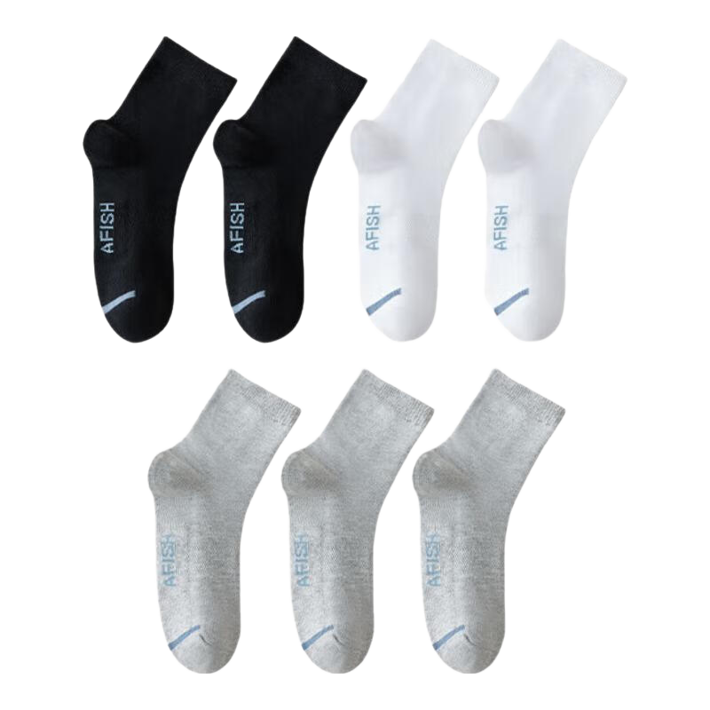 一只鱼 10A级抗菌防臭男士长袜 7双 24.85元 包邮 实付24.85元 - 线报酷