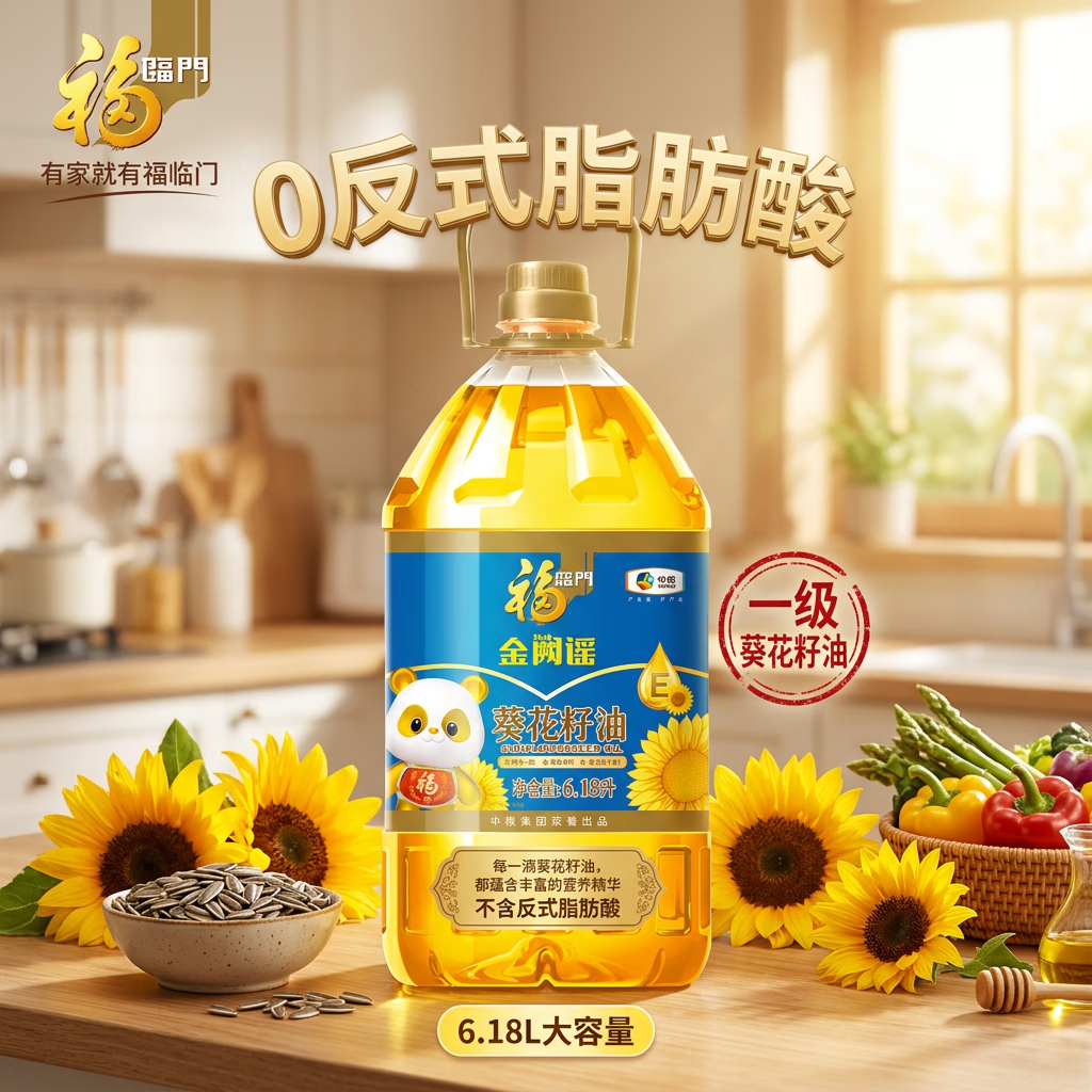 福临门金阙谣食用油0反式脂肪酸一级葵花籽油6.18L中粮出品 67.95元 - 86线报