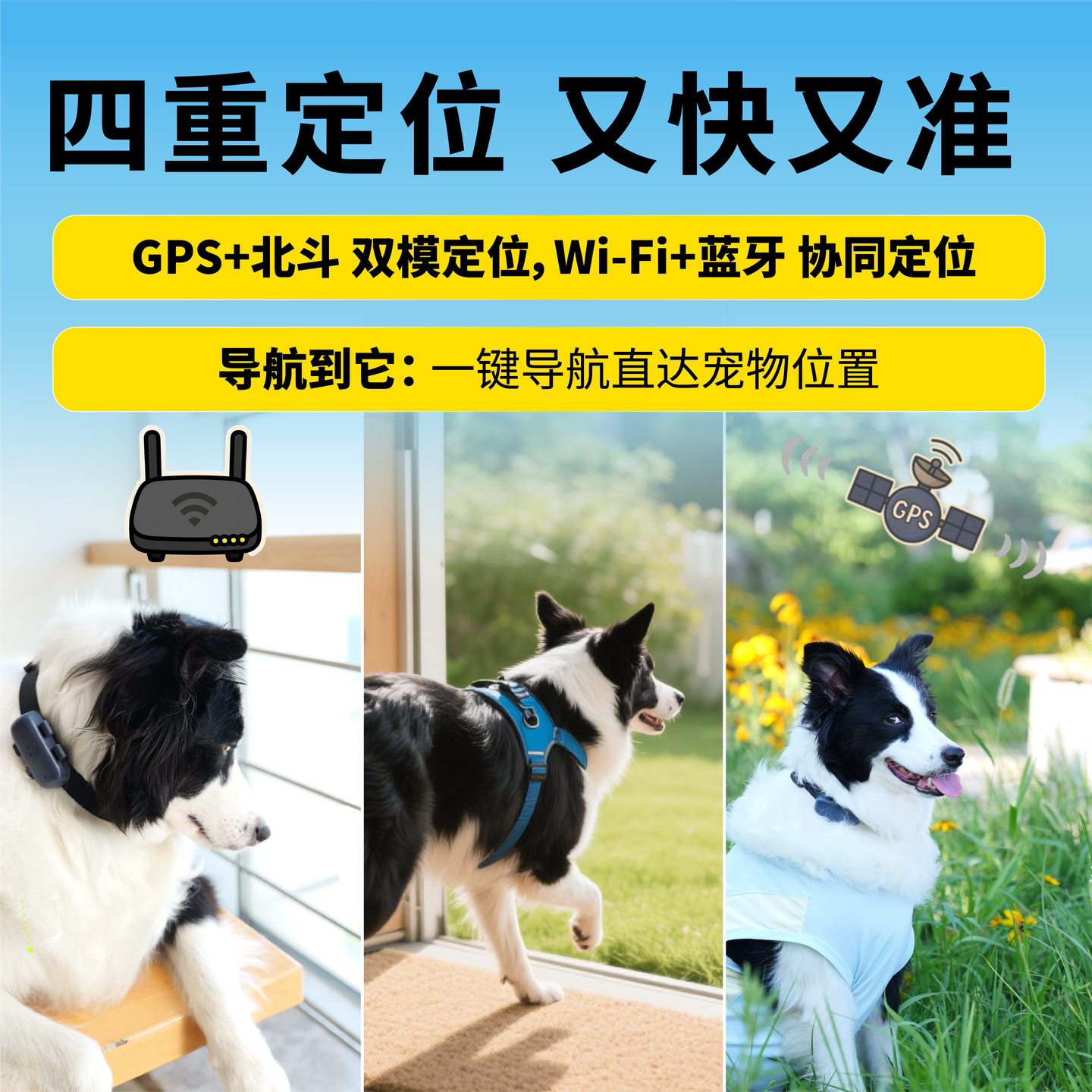 尾巴信标宠物智能定位器实时定位电子围栏长久续航健康数据检测 198元 - 折送网