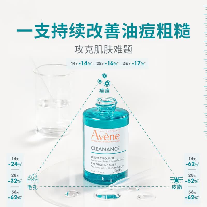 雅漾小A瓶控油祛痘双酸改善净颜复合精华30ml 37.25元 - 线报酷