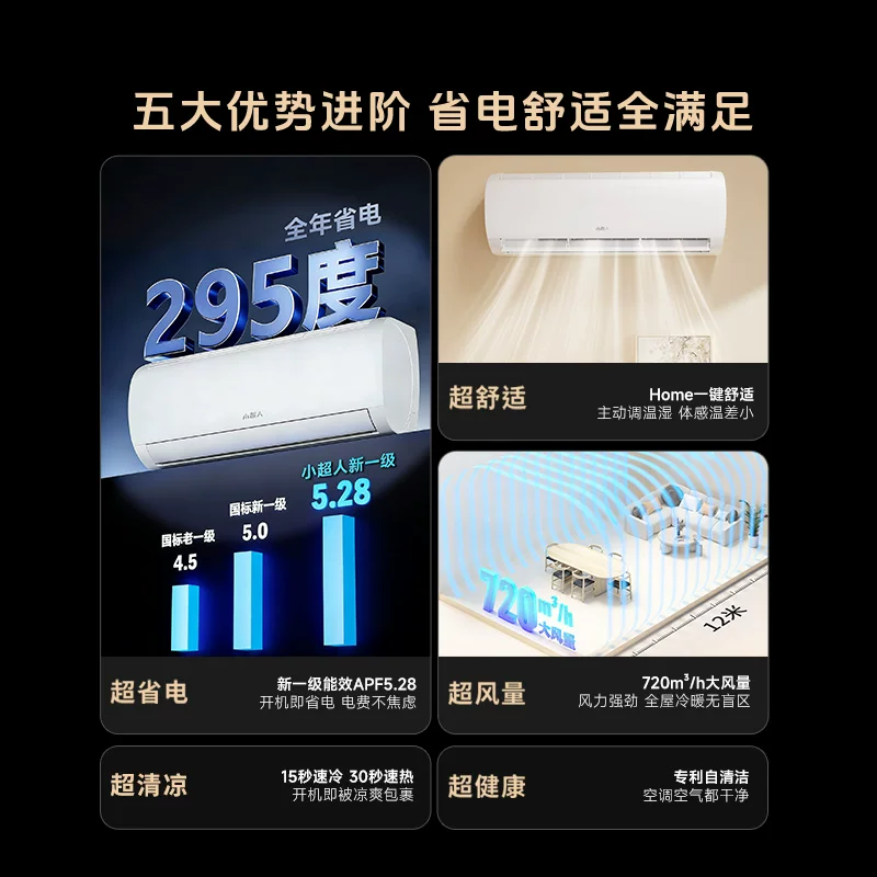 小超人KFR-35GW/LCC1-1新一级能效1.5匹白色壁挂式空调海尔官方旗舰店 1328元 - 86线报
