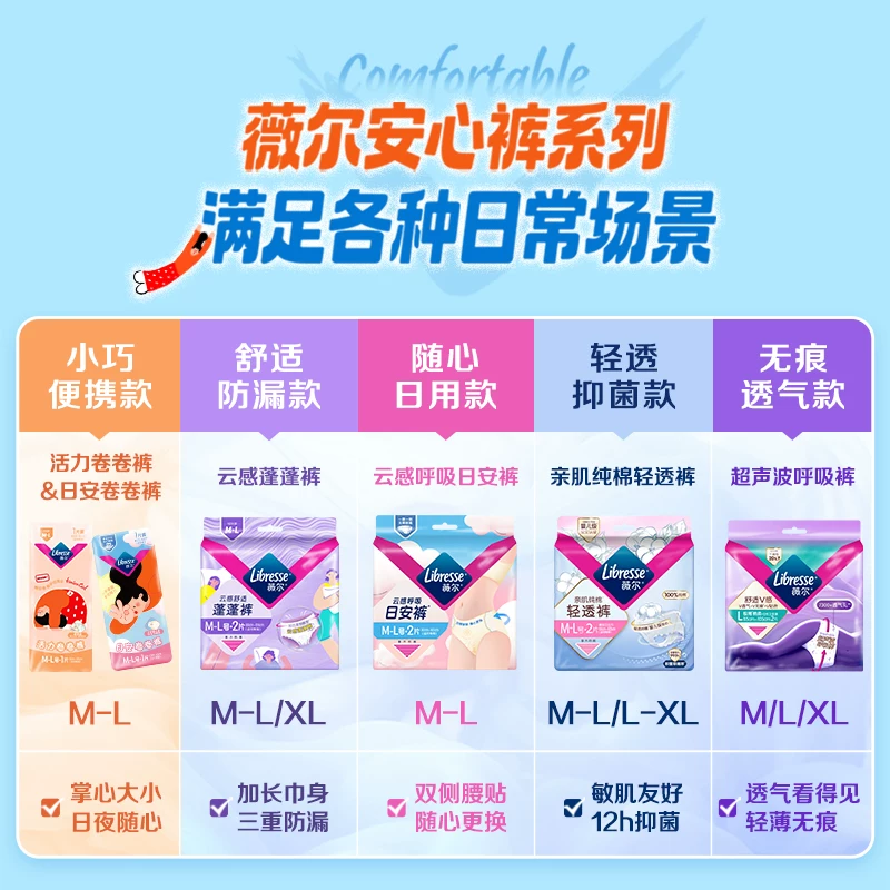 薇尔防漏女士安睡裤M-L 9.3元 - 86线报