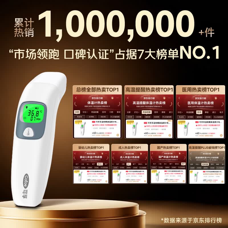 可孚电子体温计家用额温枪 51.4元 - 86线报