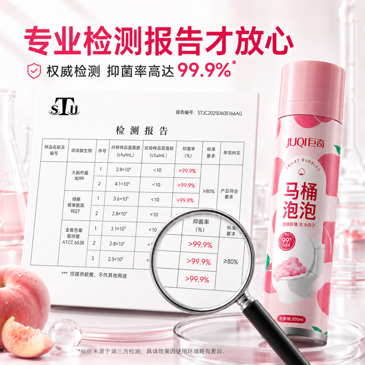 巨奇JUQI马桶泡沫清洁剂防溅水防臭650ml 12.9元 - 线报酷