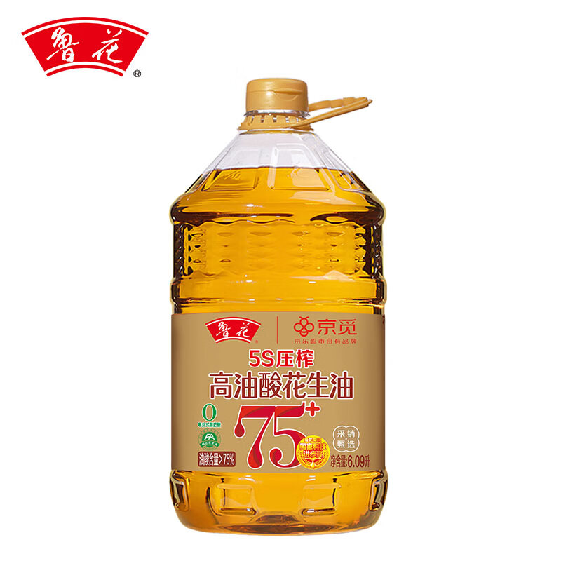 鲁花高油酸花生油6.09L 189.9元 - 线报酷