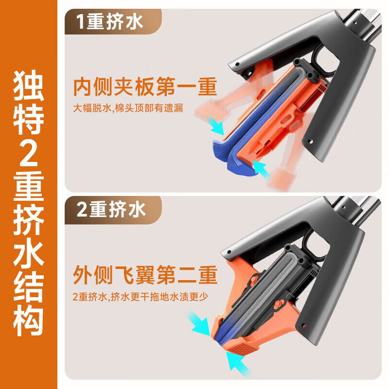 佳帮手海绵胶棉拖把28cm+1头 16.8元 - 86线报