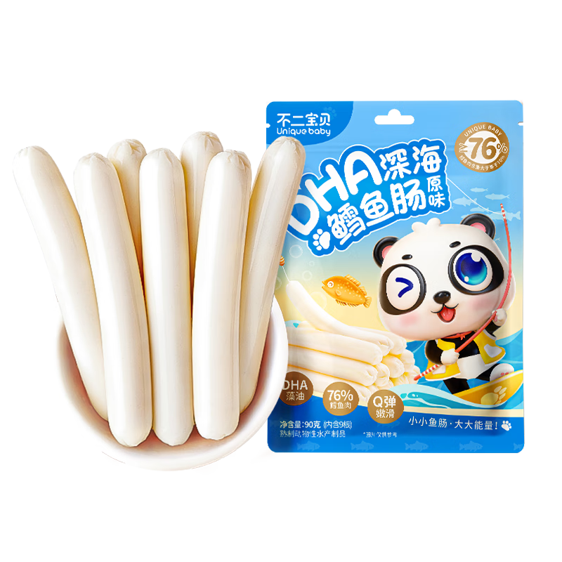 不二宝贝DHA鳕鱼肠90g儿童高蛋白零食 3.9元 - 86线报 不二宝贝DHA鳕鱼肠90g儿童高蛋白零食 3.9元 - 86线报