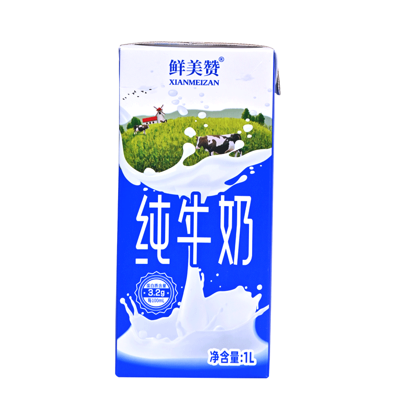 鲜美赞全脂纯牛奶装1L*12盒 67.11元 - 86线报