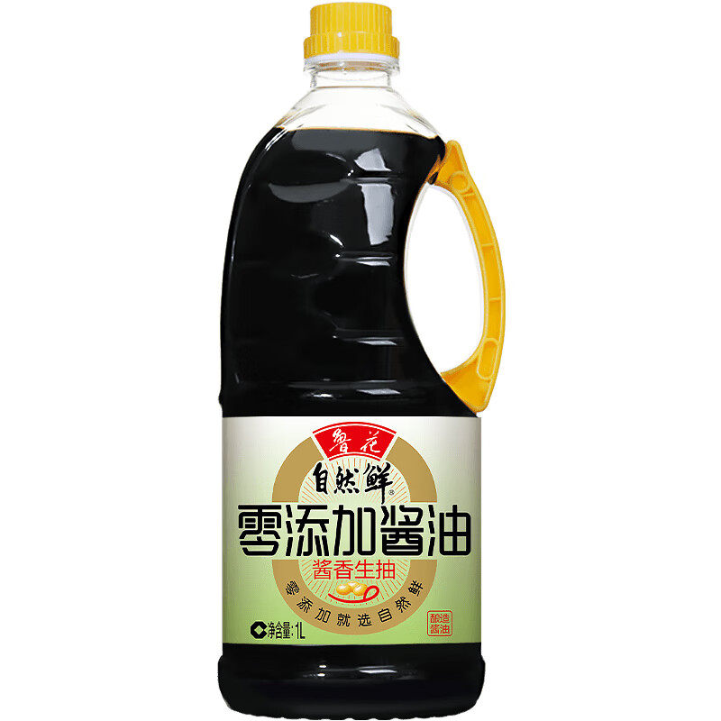鲁花 自然鲜零添加系列 添加防腐剂 特级生抽酱油 1L 券后10.8元 - 86线报