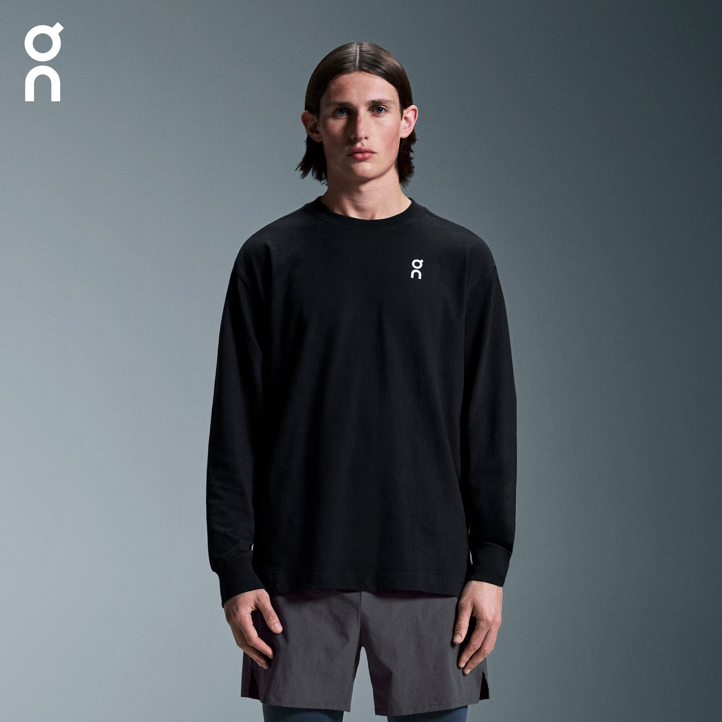 昂跑Club Long-T男款Club系列休闲长袖T恤Black黑色M 590元 - 线报酷