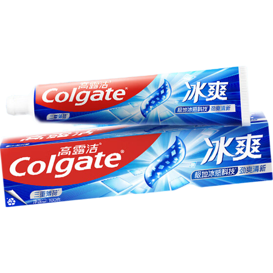 高露洁冰爽三重薄荷牙膏180g劲爽薄荷 7.99元 - 86线报