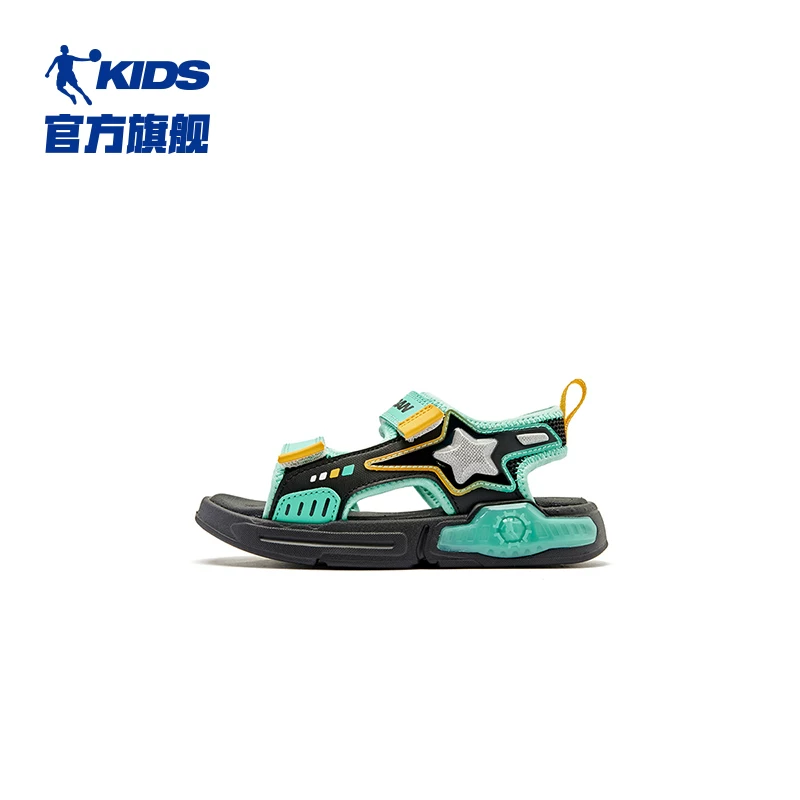 乔丹商场同款乔丹凉鞋儿童2026夏季款魔术贴露趾防蚊沙滩运动男童凉鞋 43.96元 - 86线报