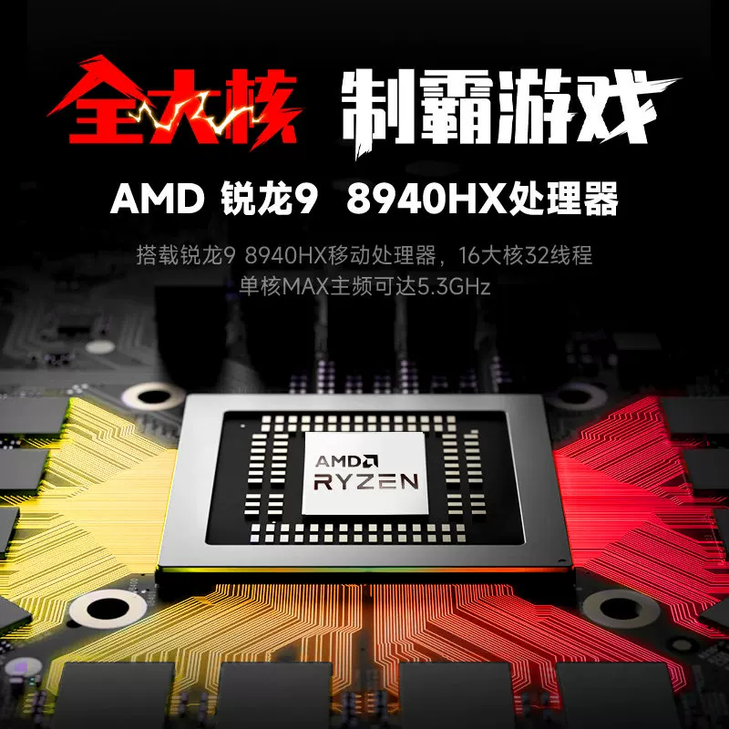 机械革命蛟龙16Pro潮玩版R9-8940HX 5060 16G 512G 5996.69元 - 美泡泡