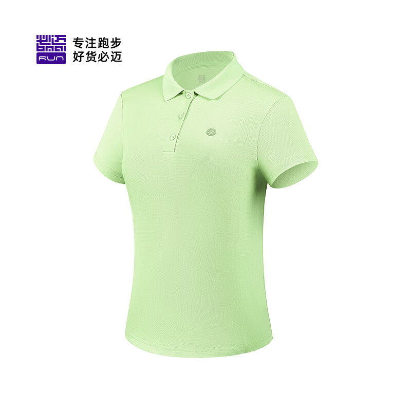 必迈短袖运动t恤男女POLO衫翻领透气速干跑步上衣运动休闲户外短袖青柠绿M 36.12元 - 线报酷