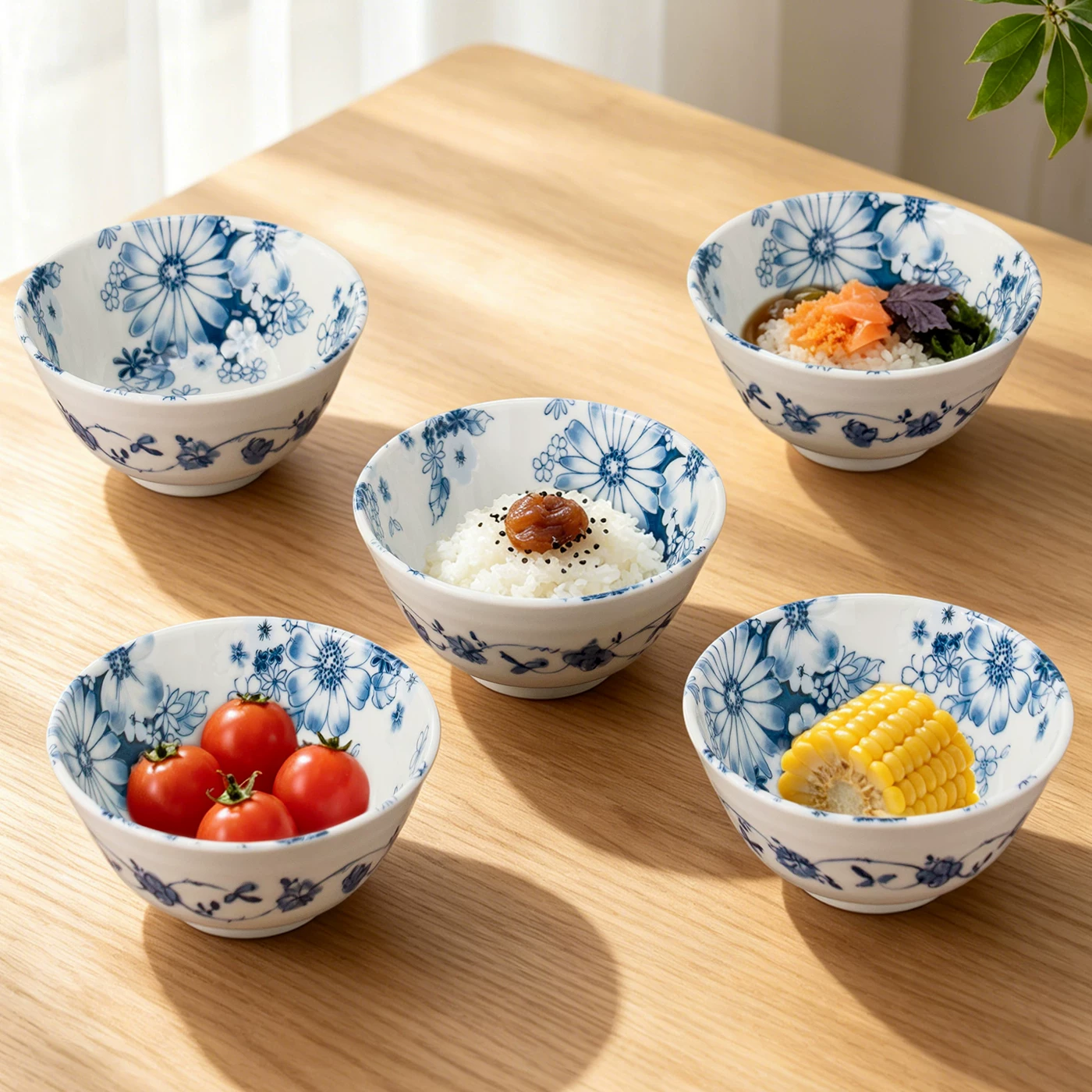 TOKI MINOYAKI釉下彩复古餐具唐草花集5人高档家用碗盘碟套装 112元 - 86线报 TOKI MINOYAKI釉下彩复古餐具唐草花集5人高档家用碗盘碟套装 112元 - 86线报