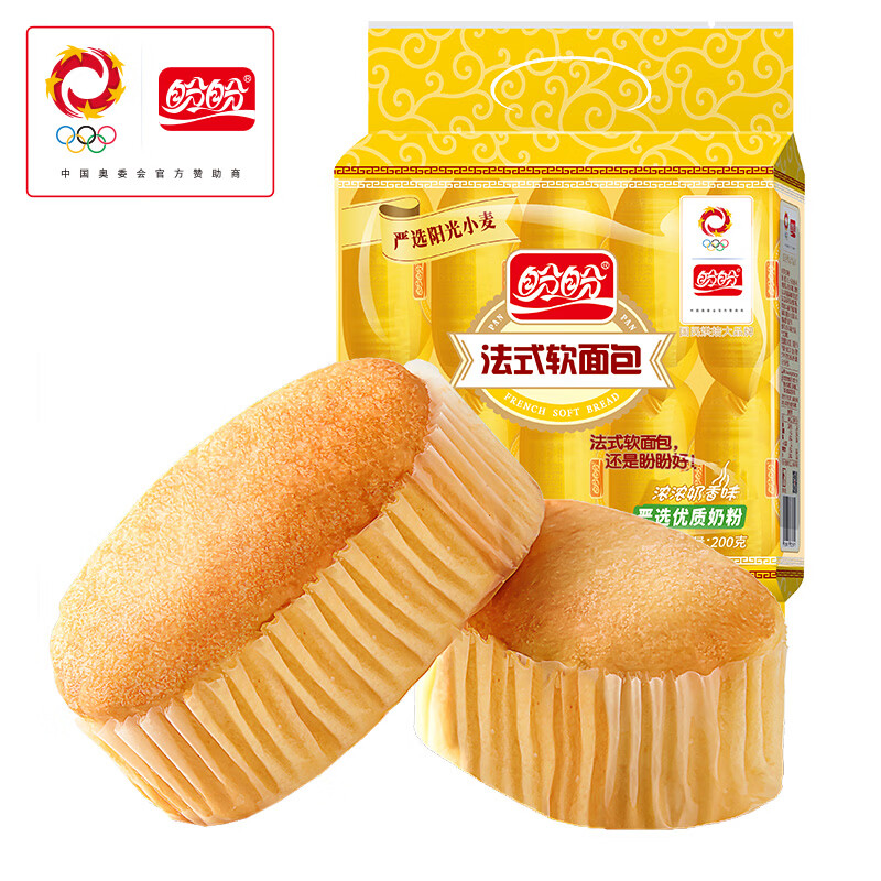 盼盼 休闲零食组合 小面包糕点食品早餐办公室小吃点心 软面包 奶香味 200g - 86线报 盼盼 休闲零食组合 小面包糕点食品早餐办公室小吃点心 软面包 奶香味 200g - 86线报