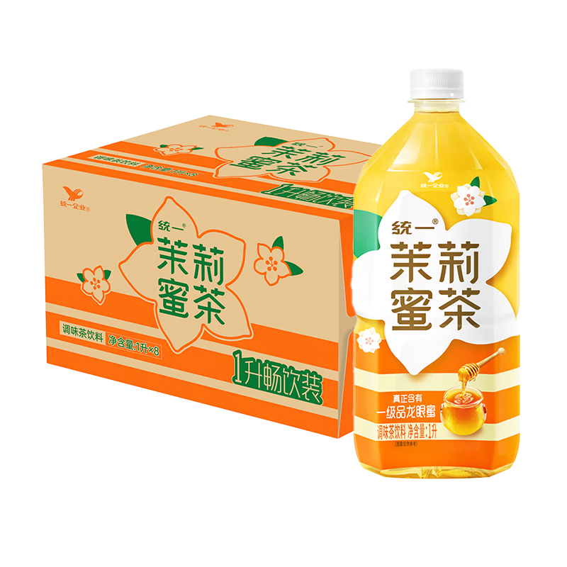 统一 茉莉蜜茶 1L×8瓶 整箱装 *4件 20.22元/件 共80.88元 - 86线报 统一 茉莉蜜茶 1L×8瓶 整箱装 *4件 20.22元/件 共80.88元 - 86线报