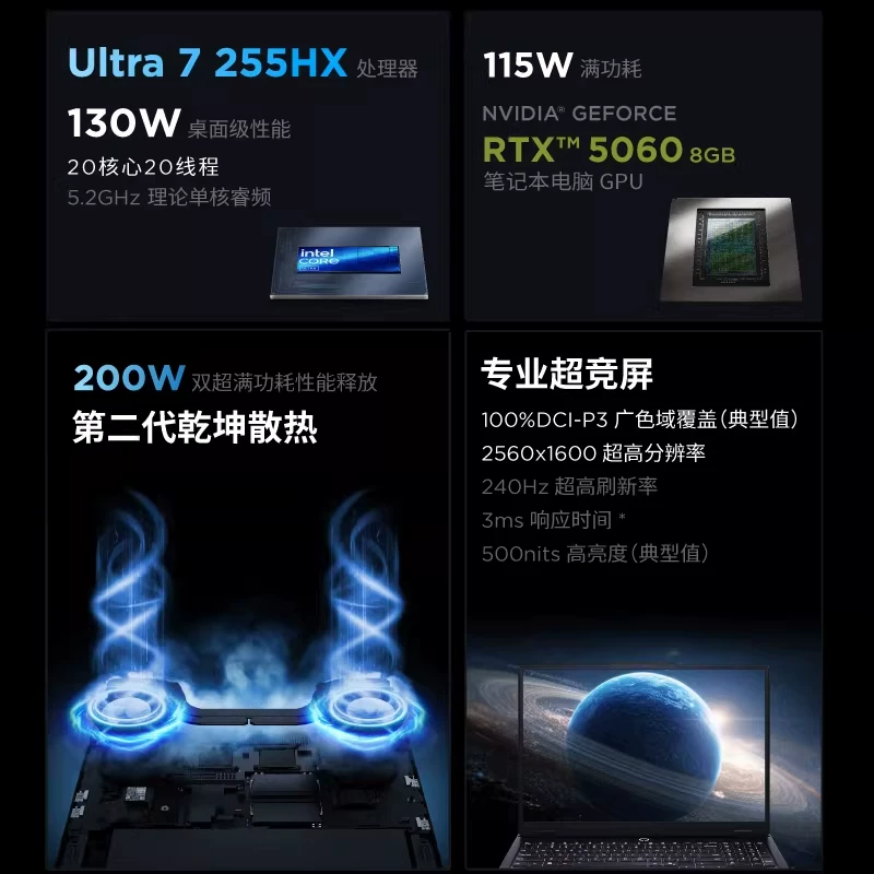 联想拯救者Y7000P-酷睿Ultra7-255HX/5060/32G/1T/240Hz游戏本 - 86线报 联想拯救者Y7000P-酷睿Ultra7-255HX/5060/32G/1T/240Hz游戏本 - 86线报