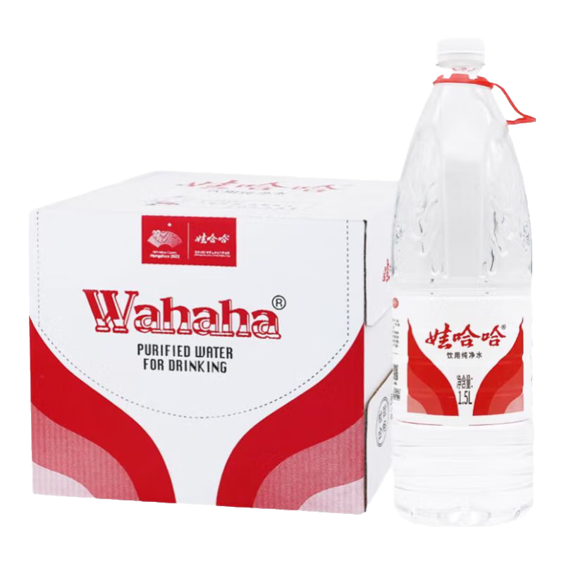 娃哈哈纯净桶装饮用水1.5L×12桶 45.82元 - 86线报