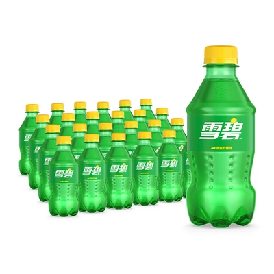 雪碧柠檬味碳酸饮料300ml×24瓶整箱 25.38元 - 86线报