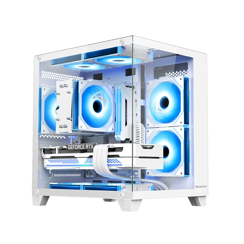 EVESKY航嘉S900/V320海景房电脑机箱台式主机m-atx主板240水冷侧透机箱 69.9元 - 86线报