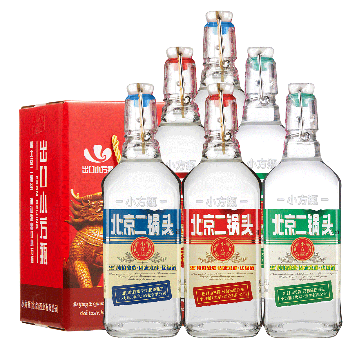 永丰牌小方瓶三色42°清香型白酒500ml×6 99元 - 86线报