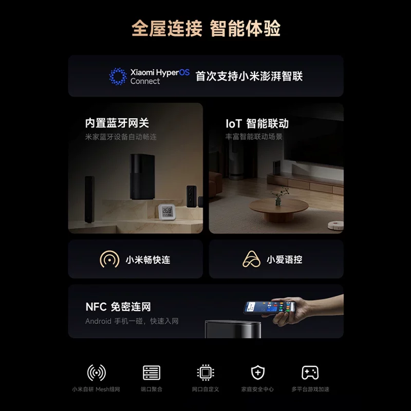 小米BE3600Pro双频2000M家用千兆Mesh无线路由器Wi-Fi 7黑色双路由套装 324元 - 86线报