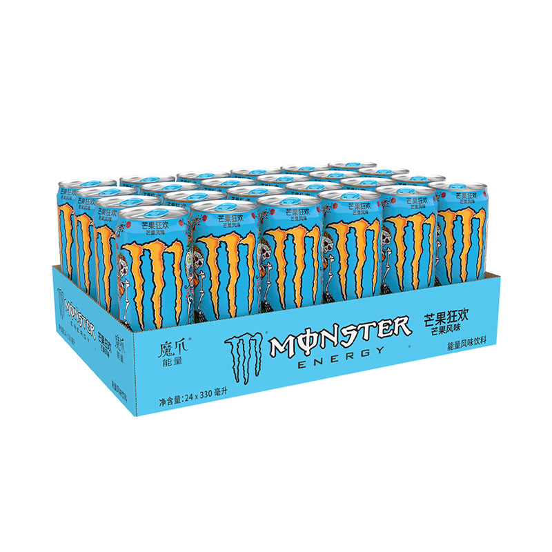 Monster Energy 魔爪芒果味风味饮料能量饮料功能饮料330ml*24罐 60.13元 - 86线报