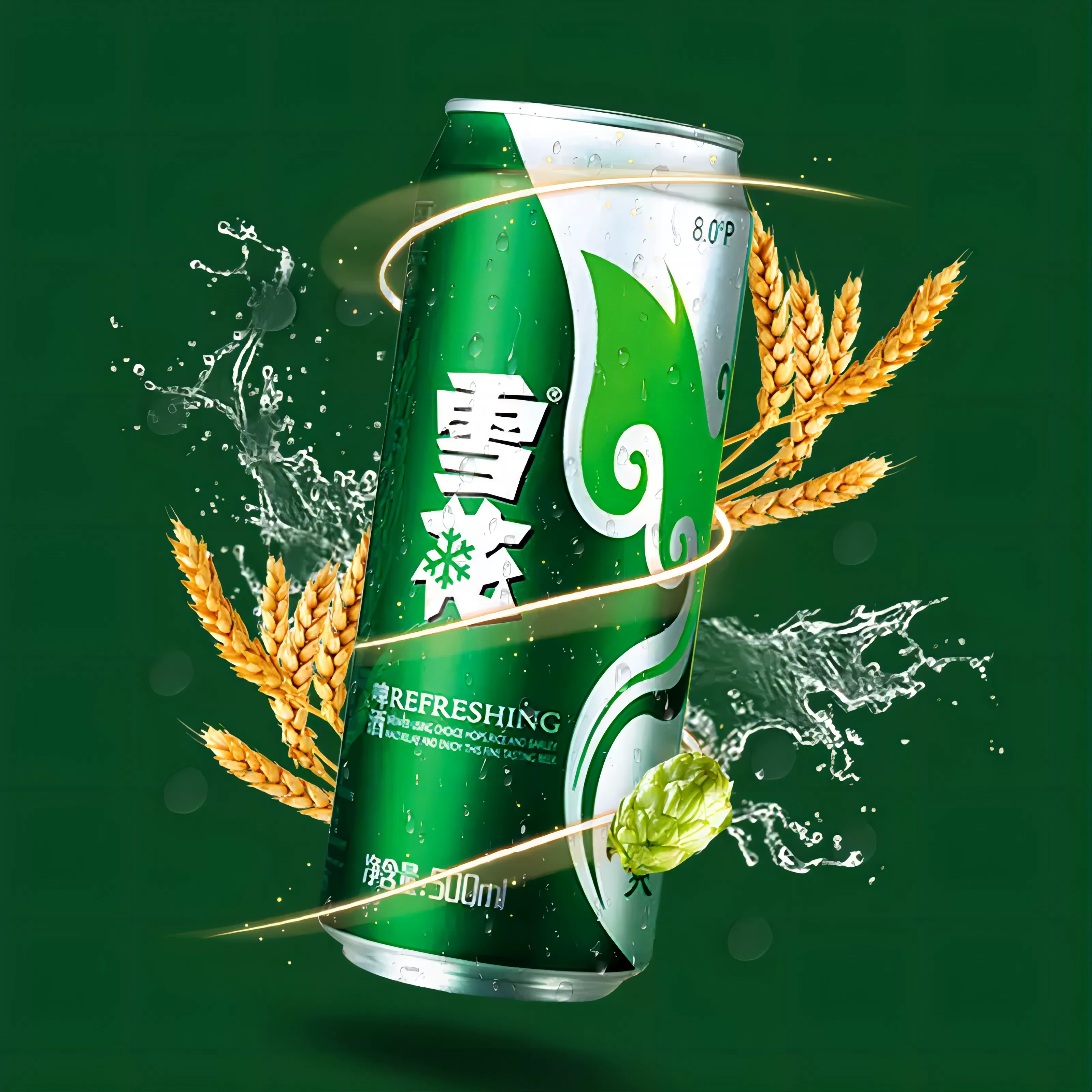 雪花清爽啤酒罐装整箱500ml*48罐 102.77元 - 86线报