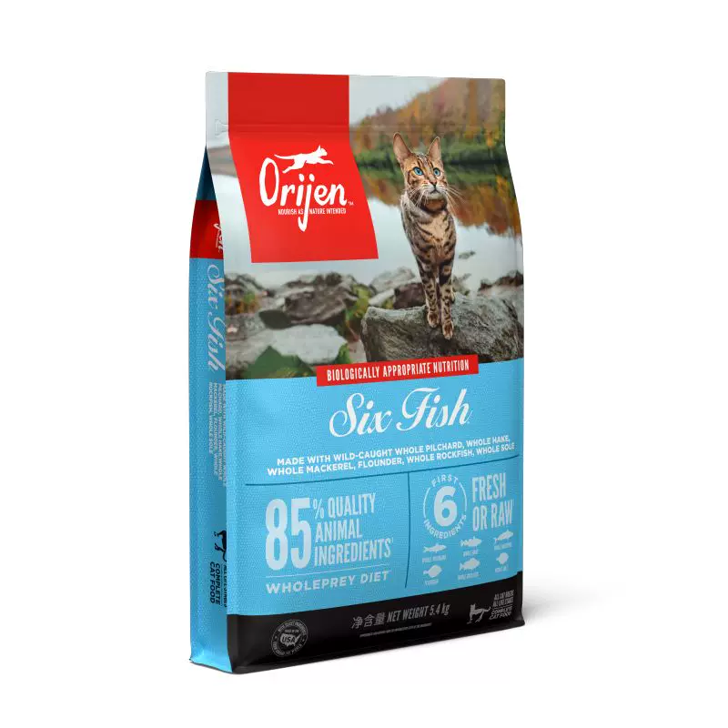Orijen渴望全价鱼肉猫粮六种鱼5.4kg 421元 - 86线报