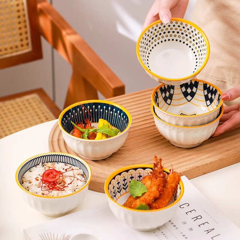 CERAMICS北欧风简约碗具4.5英寸6个装 14.9元 - 86线报 CERAMICS北欧风简约碗具4.5英寸6个装 14.9元 - 86线报