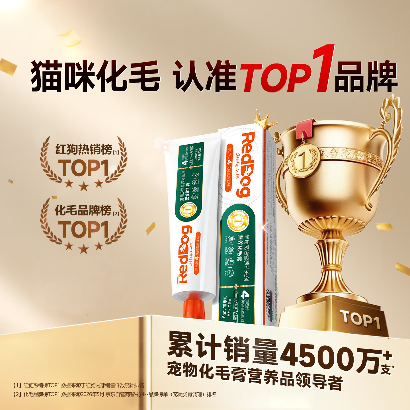 红狗猫咪专用化毛膏58g 7.7元 - 86线报