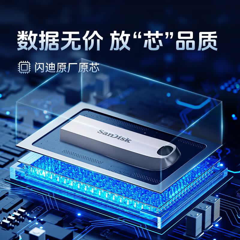 闪迪128GB USB3.2U盘大容量优盘 142.6元 - 86线报