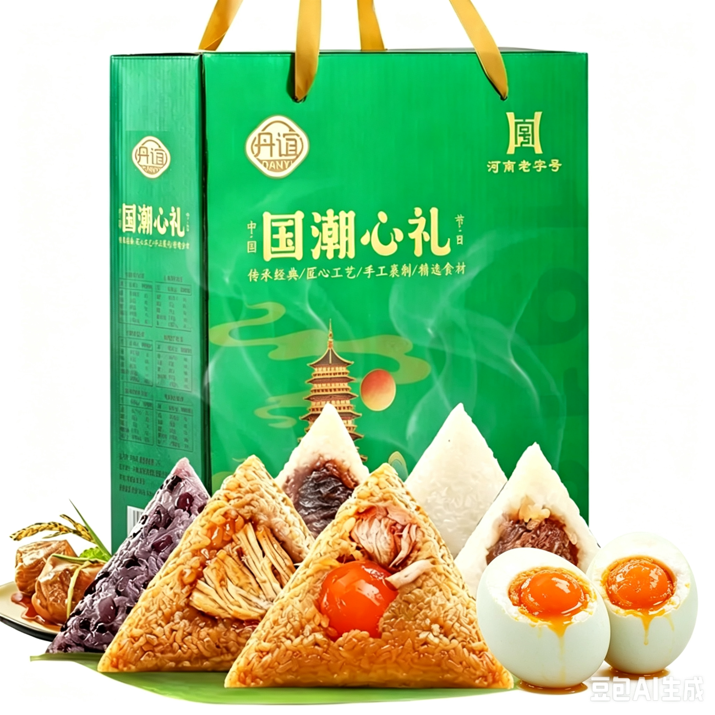 丹谊国潮心礼粽子礼盒礼盒装6只880g 8.08元 - 86线报