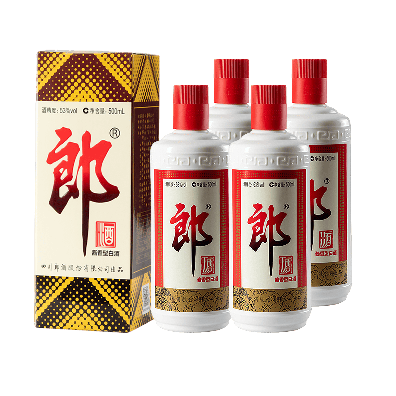 郎酒酒普郎53°酱香型500ml4瓶 560元 - 线报酷