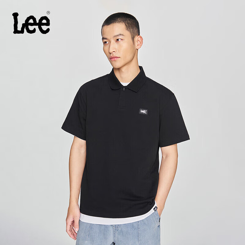 Lee舒适版防晒凉感男士POLO衫黑色L 85.75元 - 86线报