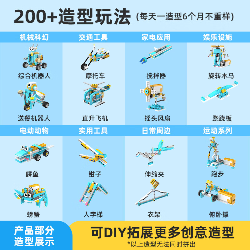 tudao机械动力师基础版程机器人电动科教积木早教儿童电子积木玩具4-8岁男女孩 131.55元 - 86线报