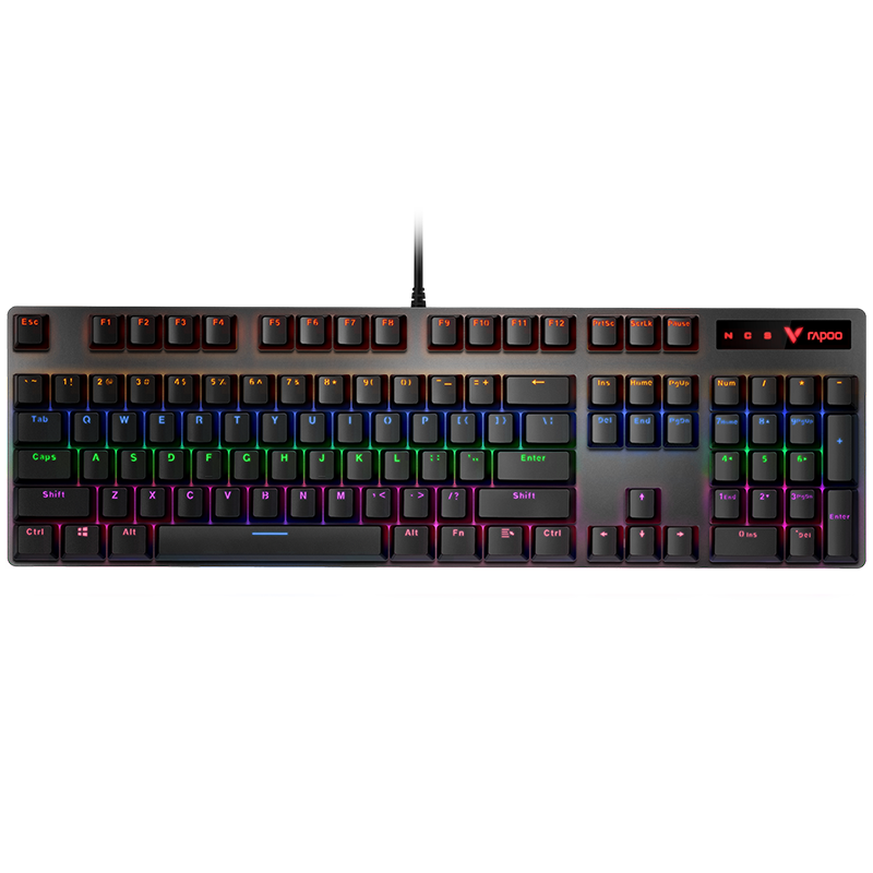 雷柏 V500PRO 有线背光机械键盘黑轴104键 88.4元 - 美泡泡