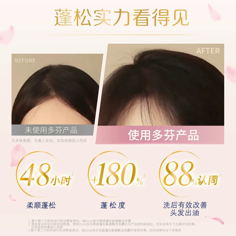 多芬樱花柔顺盈润洗发露470ml 23元 - 86线报
