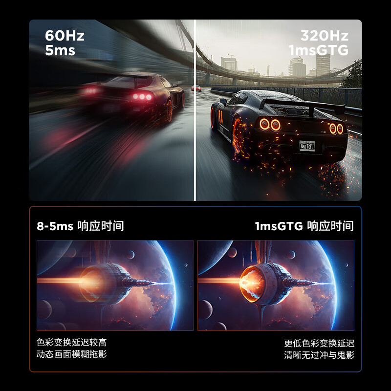 联想来酷斗战者27英寸2K原生320Hz 1ms 升降旋转电竞游戏电竞显示器战27QS超高刷版 - 86线报