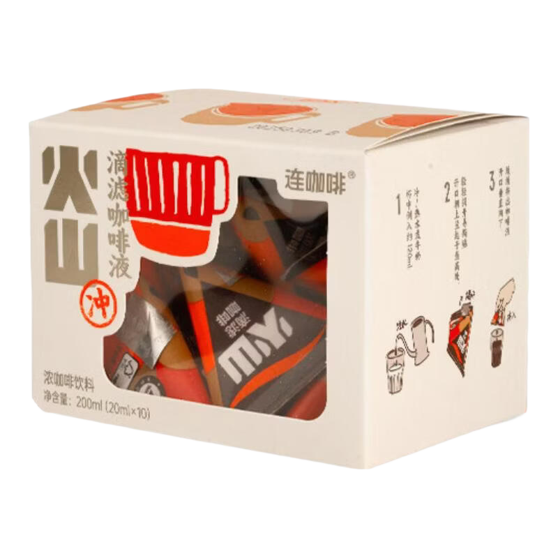 连咖啡0糖0脂醇香浓缩咖啡液20ml*10颗 19.8元 - 86线报 连咖啡0糖0脂醇香浓缩咖啡液20ml*10颗 19.8元 - 86线报