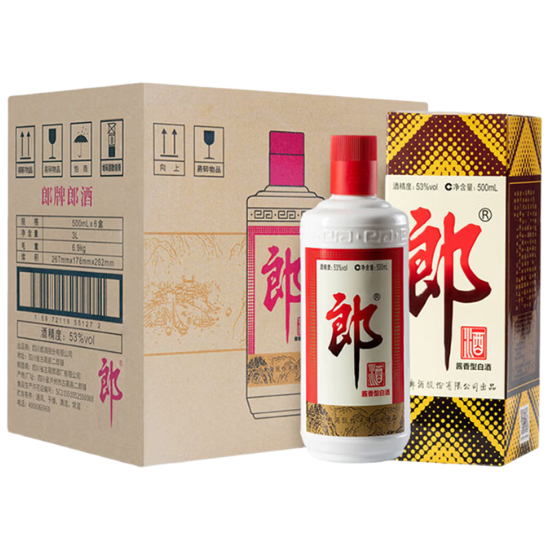 郎酒酒普郎53°酱香型白酒500mL×6瓶 810.95元 - 86线报 郎酒酒普郎53°酱香型白酒500mL×6瓶 810.95元 - 86线报