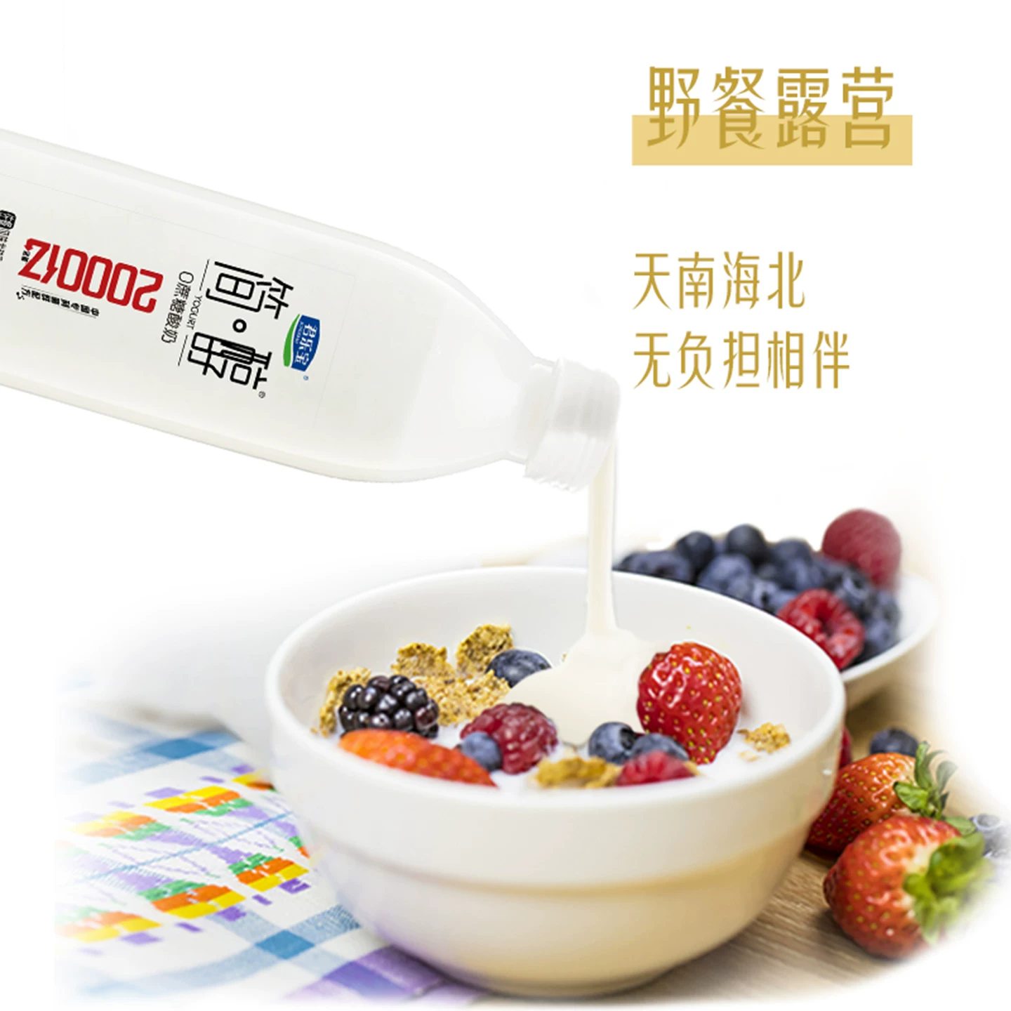 君乐宝简醇1kg*2桶大桶分享装0添加蔗糖风味酸牛奶 23.9元 - 线报酷