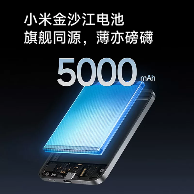 小米磁吸无线快充5000mAh移动电源 217.49元 - 86线报