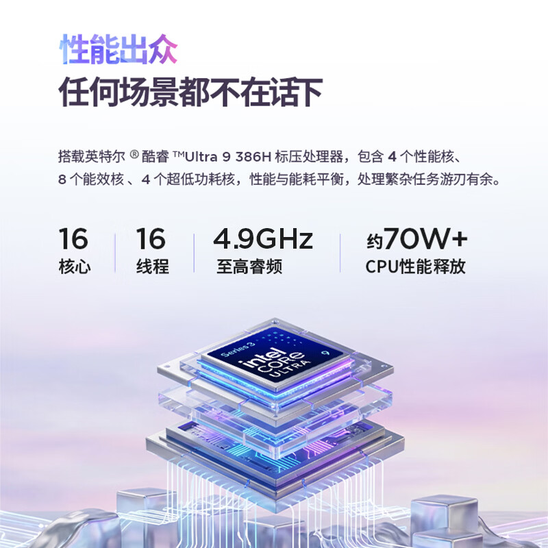 联想昭阳·悦Plus14 32GB+1TB 酷睿Ultra 9 386H 9122.02元 - 86线报