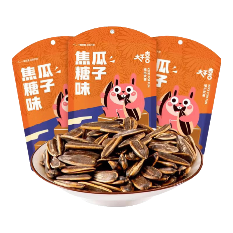 瓜子焦糖味休闲零食葵花籽年货定量装550g 3.8元 - 86线报
