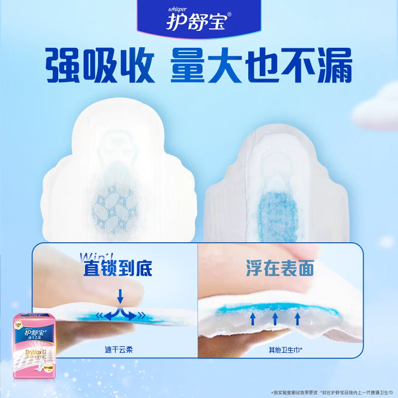 护舒宝速干云柔卫生巾日用超薄透气240mm×20片×3包 28.11元 - 86线报