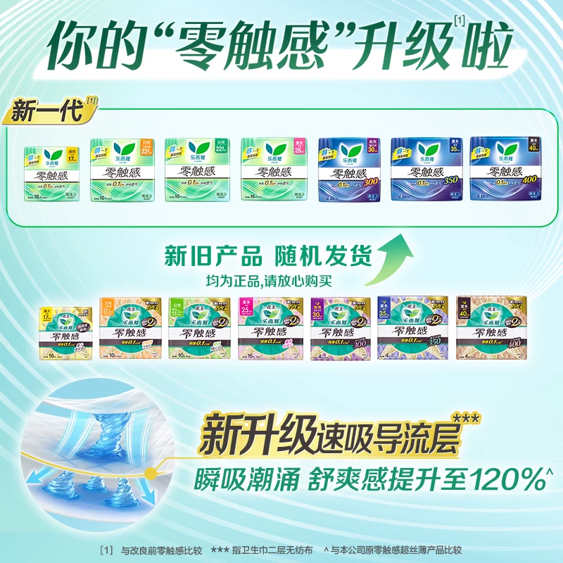 乐而雅零触感舒适超丝薄棉柔日用卫生巾90片225mm 37.69元 - 86线报