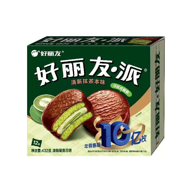 好丽友抹茶派432g12枚盒装 3.97元 - 线报酷
